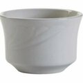 Tuxton China Sonoma 3.63 in. Embossed China Bouillon - Porcelain White - 3 Dozen YPB-0752